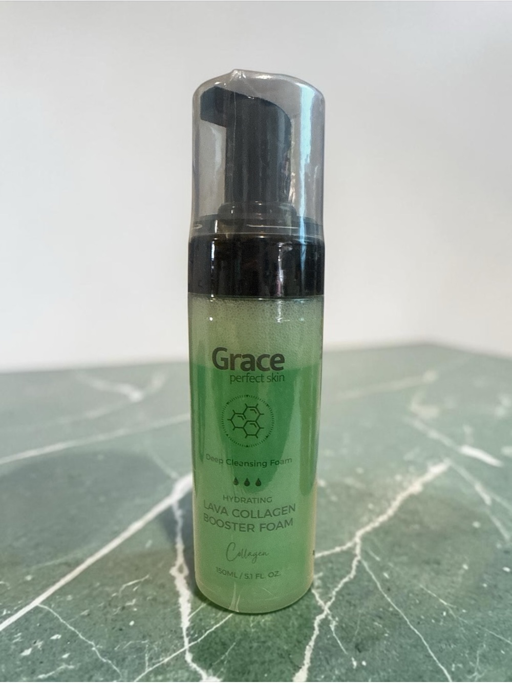Grace Lava Collagen Booster Foam - Green